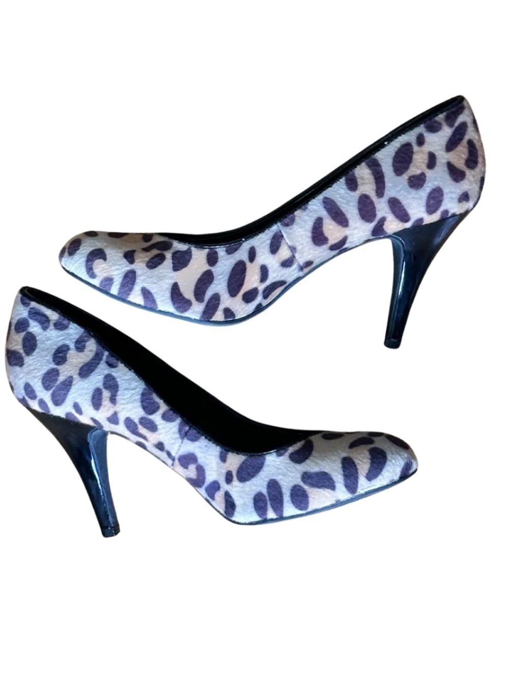 Fergalicious Purple Leopard Print Heels